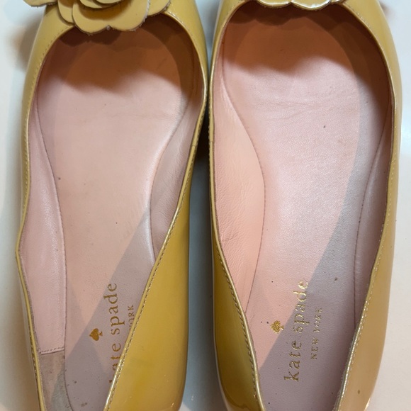 Kate Spade Mustard Floral Flats - Picture 10 of 11